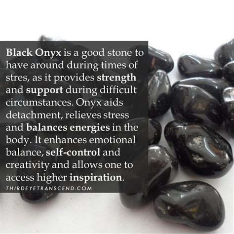 thirdeyetranscend on instagram “black onyx enhances emotional balance and self contr… crystal