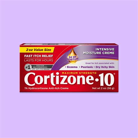 Maximum Strength 1 Hydrocortisone Anti Itch Cream With 24 Hour Moisture Cortizone 10®