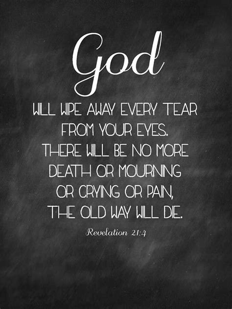 God Will Wipe Away Every Tear Verses Bible Verse Pictures