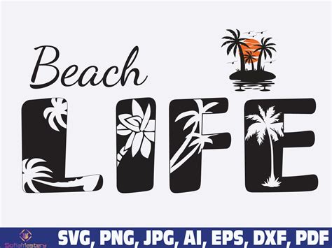 Beach Life Svg Palm Trees Svg Beach Png Svg Summer Svg Etsy