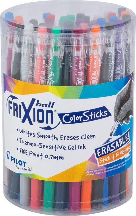 Pilot Frixion Colorsticks Erasable Gel Ink Pens Fine Point 07 Mm