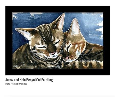 Bengal Cat Painting By Dora Hathazi Mendes Art Prints Available Cat