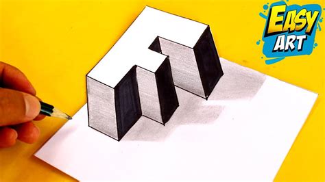 Letters 3d Drawing How To Draw 3d Letter F Dibujos Con Letras Como
