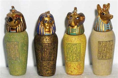 canopic jars egyptian artefacts