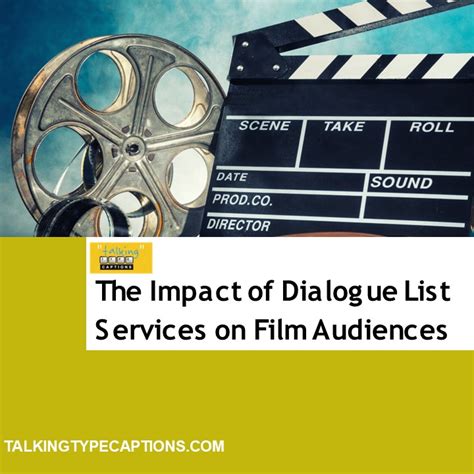 Ppt The Impact Of Dialogue List Services On Film Audiences Powerpoint