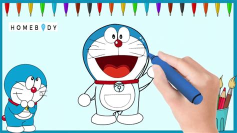 Belajar Cara Menggambar Dan Mewarnai Doraemon Untuk Anak Anak By