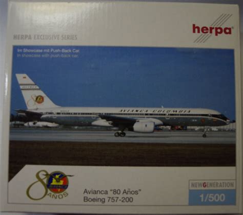 Herpa 510103 Boeing 757 200 Avianca 1500 Vitrinenmodell In Bayern