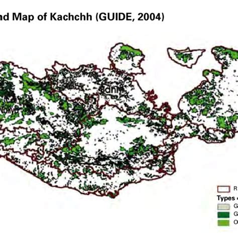 Location And Overview Gis Map Of Banni Grassland In Kachchh District
