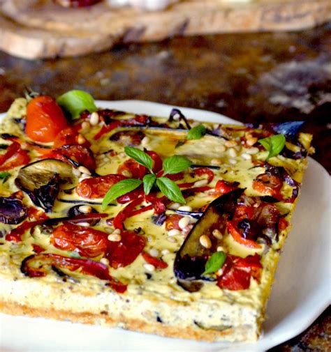 Tarte aux légumes d été pâte de chou-fleur