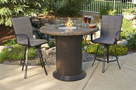 Finding the right fire pit for your outdoor space will help create a warm and inviting atmosphere. Outdoor Greatroom Company Marbleized Noche Colonial Chat ...