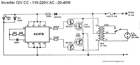 3v To 220v Inverter Circuit Diagram