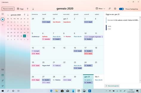 Tour E Anteprima Della Nuova App Calendario Di Windows 10