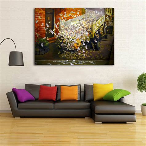 D Paintings On Canvas Wall Art Home Decor Movie Printed Money Posters