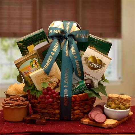 A Gourmet Thank You Gift Basket Nuts Spreads Treats Gift Baskets