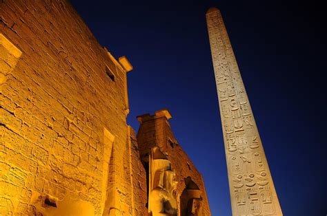 Luxor Temple Complex At Night 3 Luxor And Karnak Pictures Egypt