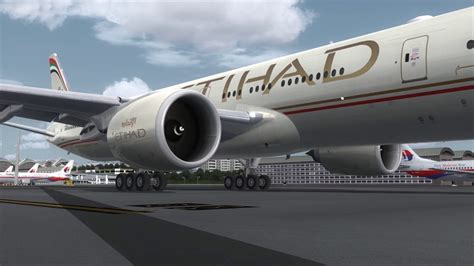 Air endeavor air eos airlines equaflight services eritrean air estelar latinoamerica c.a. Beautiful Etihad 777 parking at Kuala Lumpur ++ FSX - YouTube