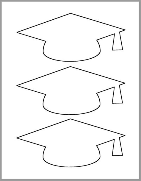 Printable Graduation Hat 8 Graduation Caps Will Print Per Page Printable Template Gallery