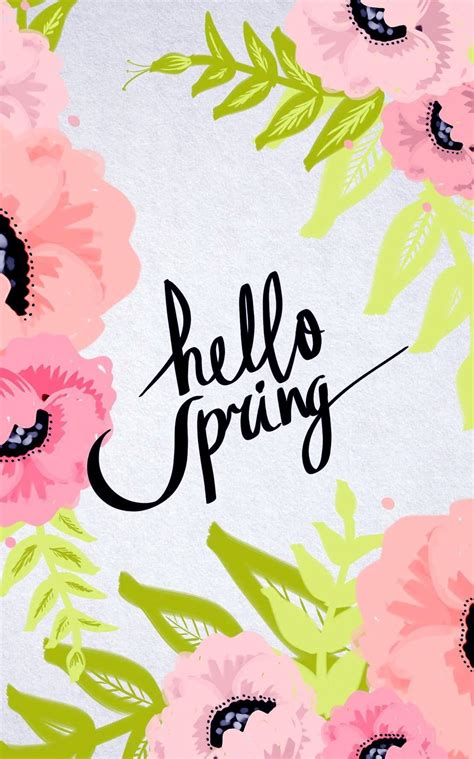 Hello Spring Wallpaper En