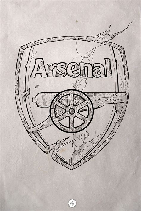 I Made The Logo Of My Favorite Team Arsenalgo Gunnersoutlines Done