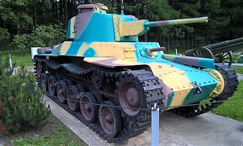 Type 97 Shinhoto Chi Ha Japanese Ww2 Medium Tank In Moscow Russia