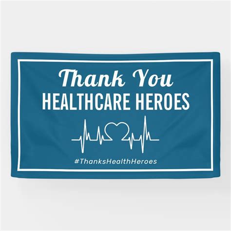 Thank You Health Care Heroes Banner Zazzle In 2022 Health Care