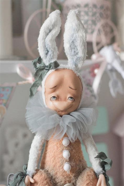 Teddydoll Bunny For You Rabbit Toy Doll Ooak By Irina Dubyanskaya