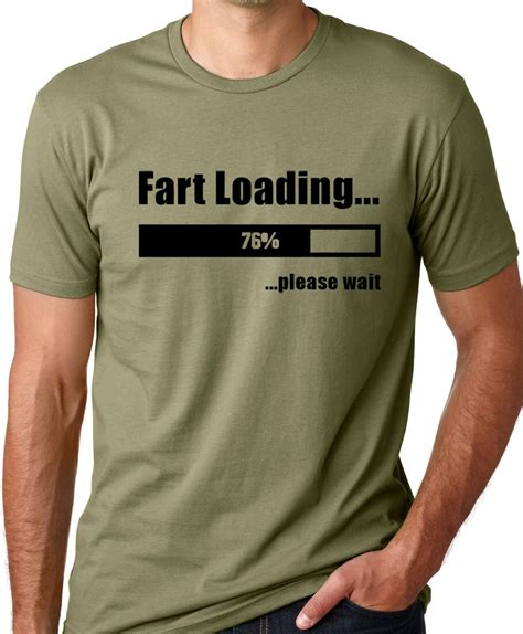 Fart Loading Funny T Shirt Humor Tee Screen Printed Ring Spun Etsy
