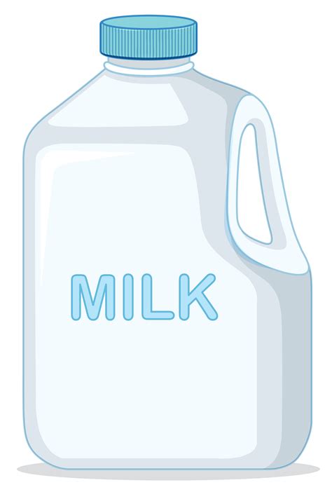 Milk Carton On White Background 550108 Vector Art At Vecteezy