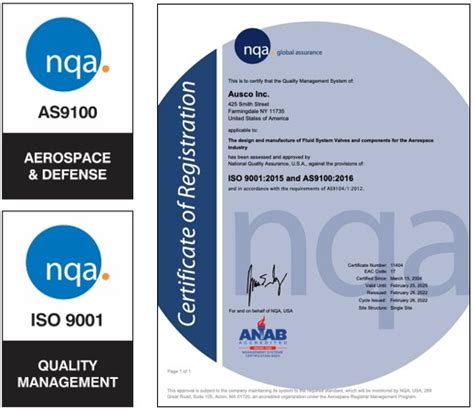 Ausco Renews As9100 Certification Ausco Inc