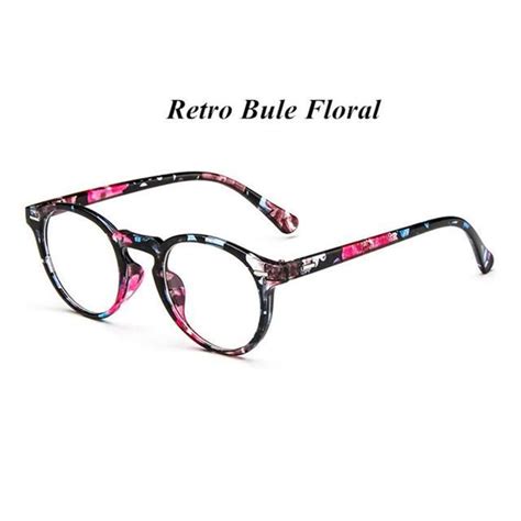Kottdo Vintage Retro Round Eyeglasses Frame Women Prescription Glasses Hesheonline Eyeglass