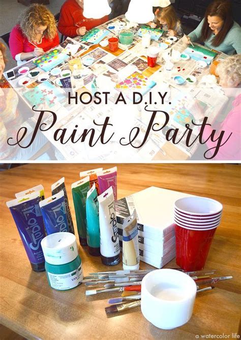 How To Host A Diy Painting Party For Your Birthday Birthday Ideas