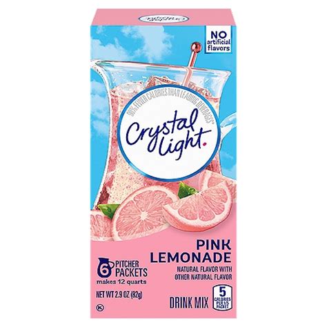 Crystal Light Pink Lemonade Naturally Flavored Powdered Drink Mix
