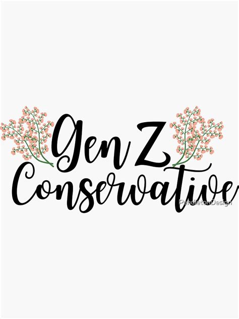 Gen Z Conservative Sticker By Pendletondesign Redbubble