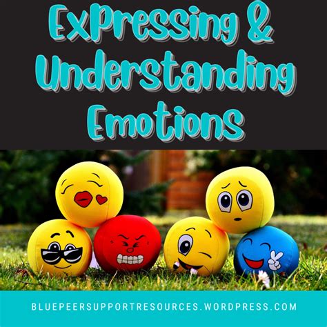 Expressing And Understanding Emotions Blue Peer Support Resources