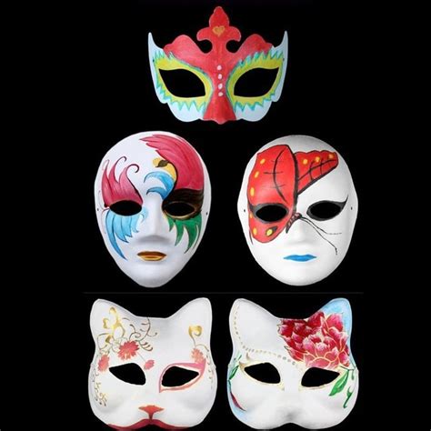 2017 Halloween Diy Hand Painted Mask Masquerade Party Cosplay Children