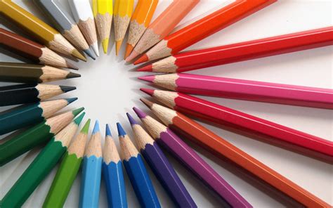 Multi-coloured pencils wallpapers and images - wallpapers, pictures, photos