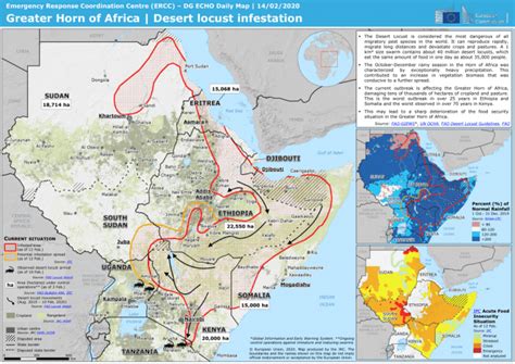 Greater Horn Of Africa Desert Locust Infestation Dg Echo Daily Map