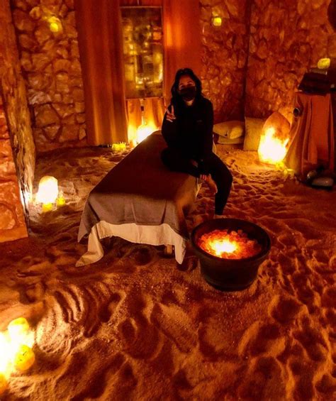 relax in the salt caves at island wellness center in rhode island spa treatment room massage