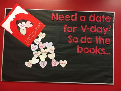 Valentines Bulletin Board For Middle Or High School Library Valentine Bulletin Boards High