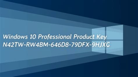 Windows 10 Termékkulcs Ingyen Windows 10 Professional Szoftver Licenc