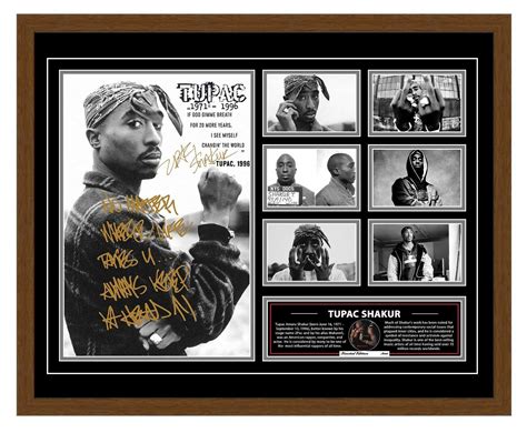 Tupac Shakur 2pac All Eyez On Me Signed Limited Edition Framed