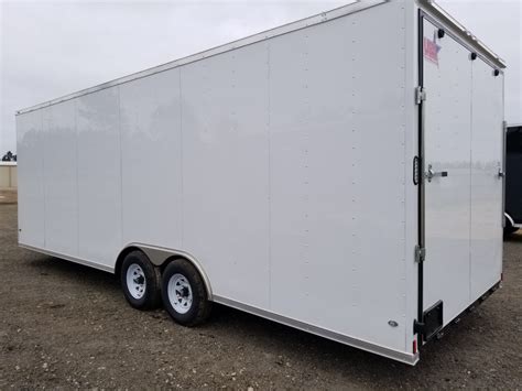 Special Enclosed Trailer 8.5x24 White 5200, 12