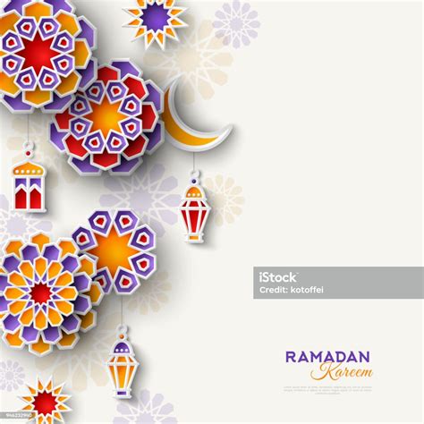 Ramadan Kareem Bordure Verticale Vecteurs Libres De Droits Et Plus D