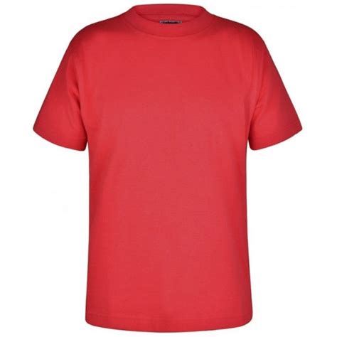 Red T Shirt Plain Range From Smarty Schoolwear Ltd Uk