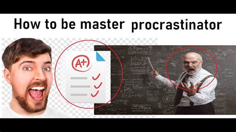 How To Become A Master Procrastinator YouTube