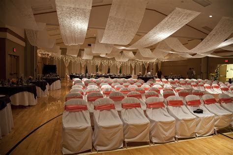 Proof That Decorating A Gym For A Wedding Can Turn Out Looking Nice