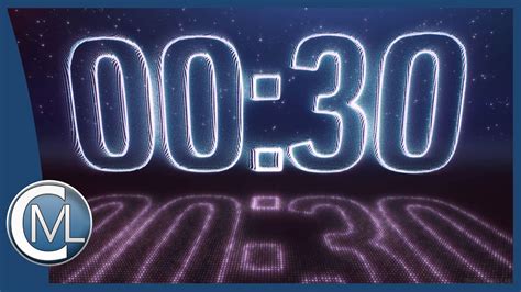 30 Seconds Countdown Timer Led And Stars Edition With Voice Over
