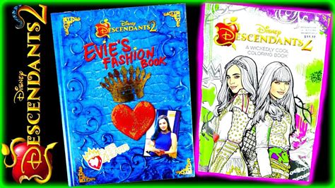 disney descendants  evies  hearts fashion book  wickedly cool coloring youtube