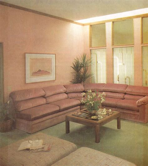 1980s Living Room Furniture Excellent Dusty Rose A Popular Color For 90