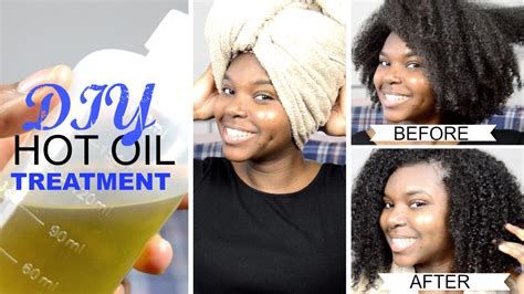 Diy Hot Oil Treatment Growth Stimulating Scalp Massage For Natural Hair Youtube